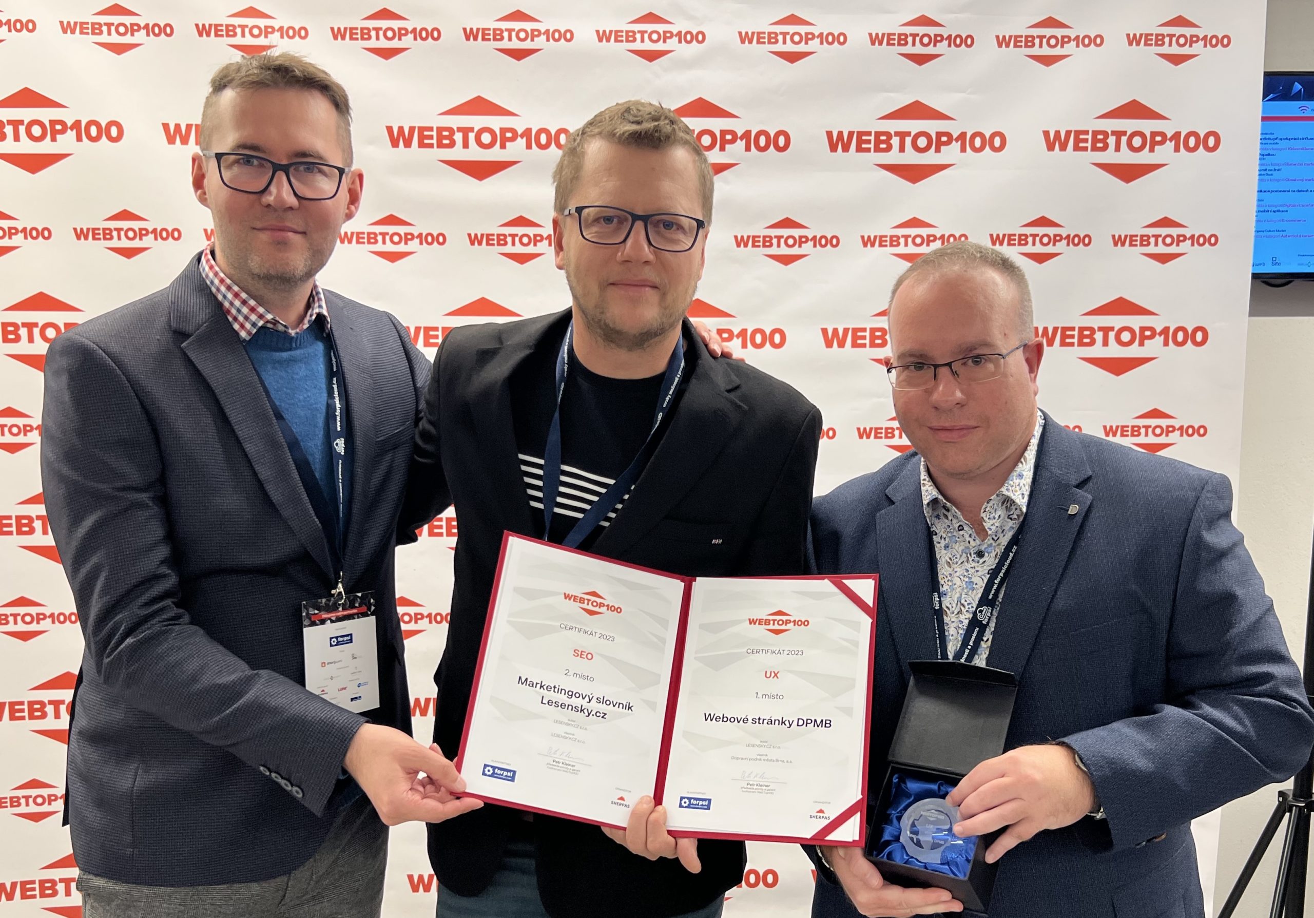 Lesensky.cz placed twice in the WebTop100 2023 competition
