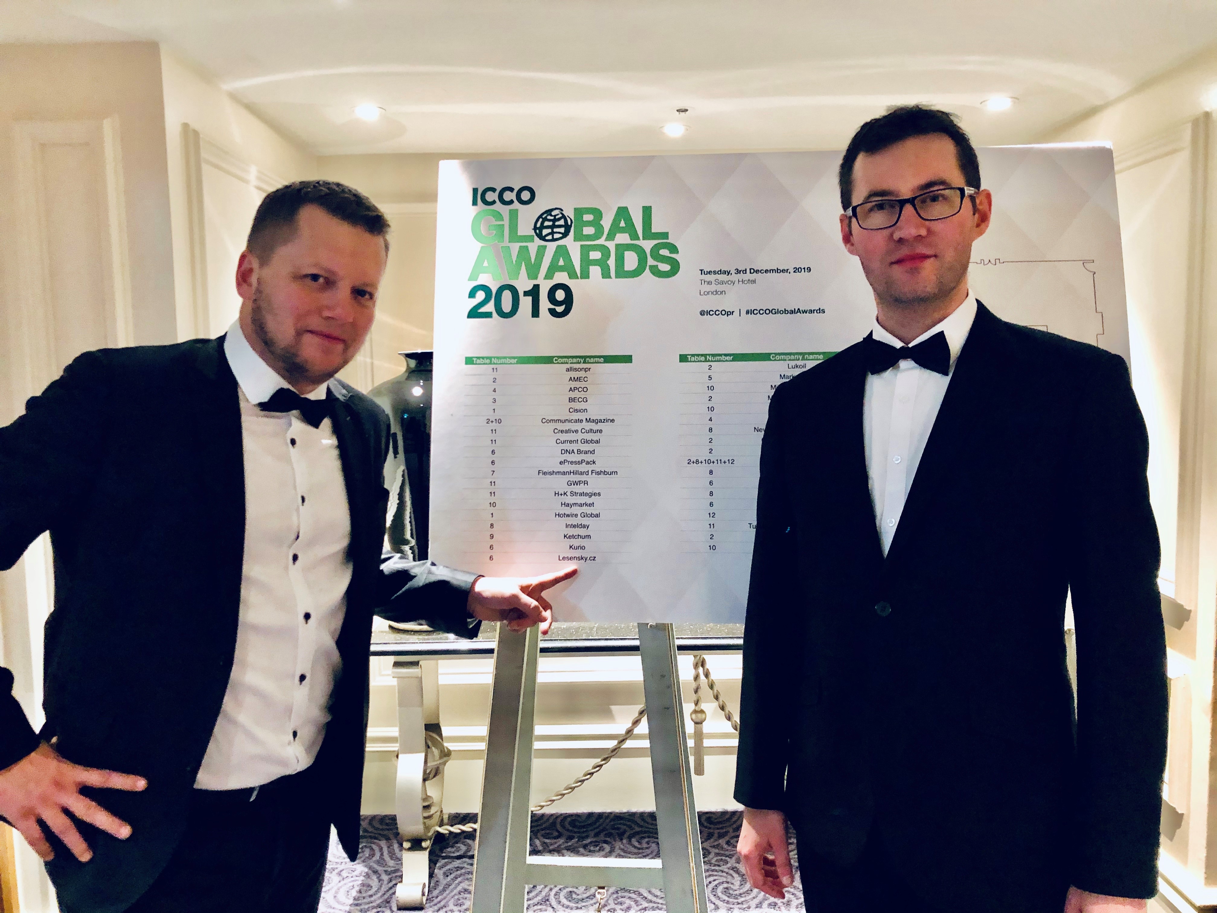 Lesensky.cz – finalists at the ICCO Global Awards competition